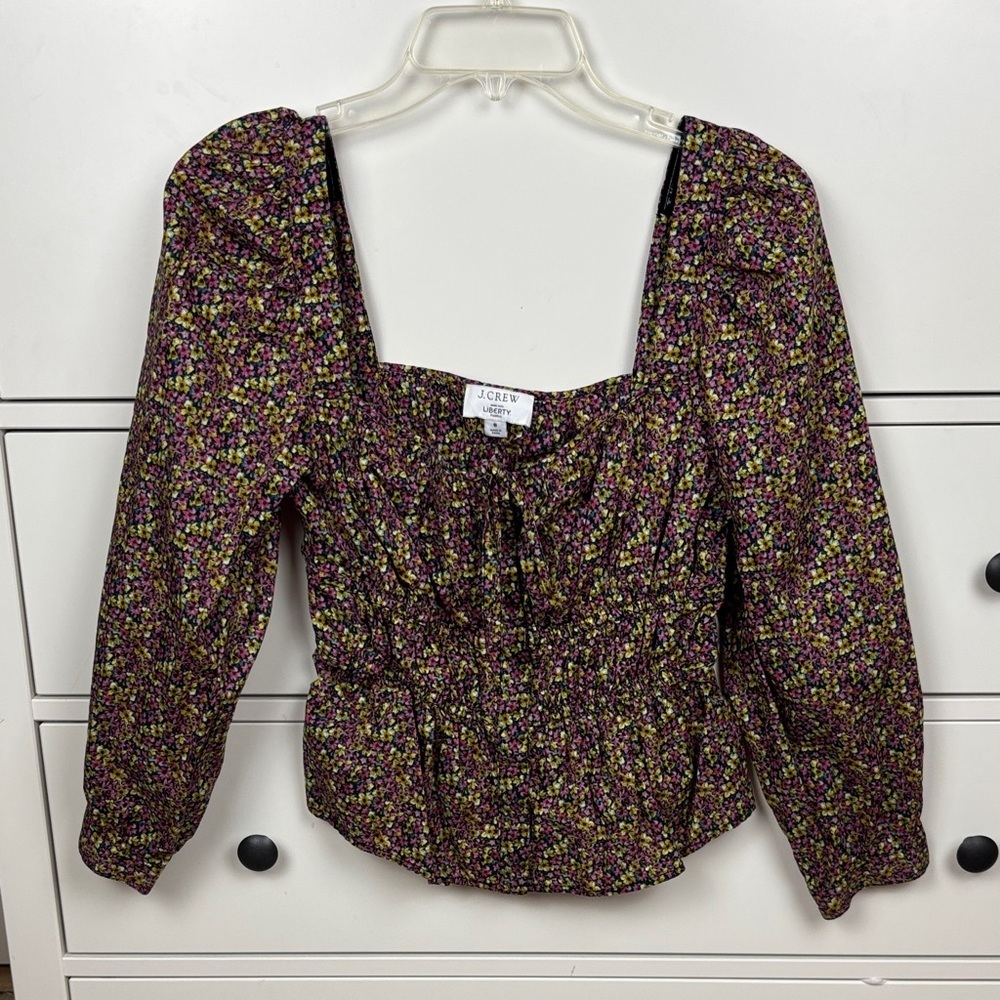 J. Crew Women's Floral Liberty Fabric Blouse - Size 6